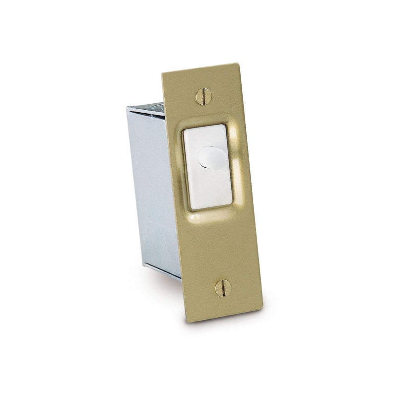 [Australia - AusPower] - Gardner Bender GSW-SK Electrical Door Switch, SPST, Normally ON-Mom, 16 A/125V AC, White Brass Normally ON - Mom Contact 