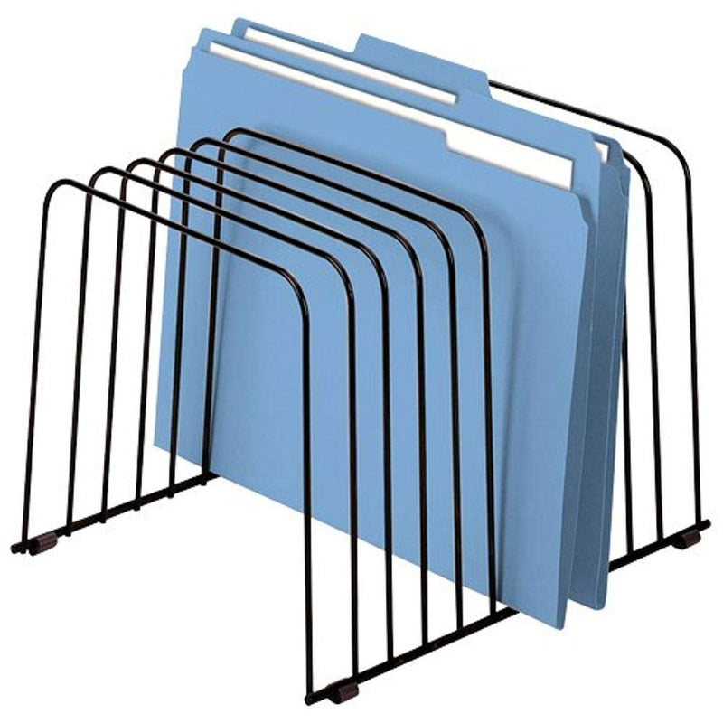 [Australia - AusPower] - Fellowes 72112 Desktop Organizer, 11 Sections, Wire, 9" x 11-3/8" x 8", Black 