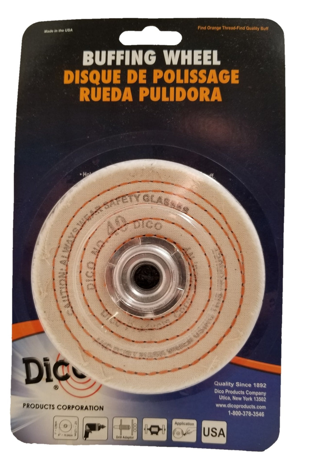 [Australia - AusPower] - Dico 7000128 Buffing Spiral Wheel, Pack of 1 