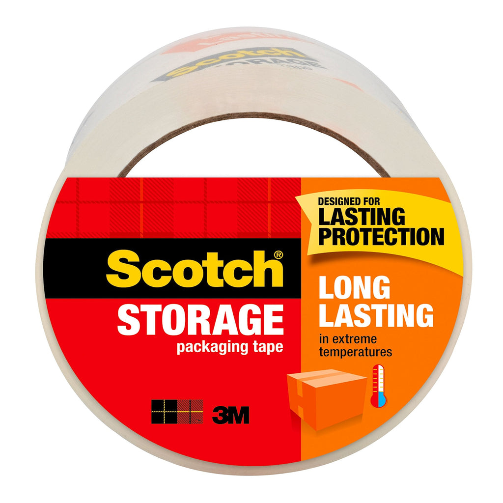 [Australia - AusPower] - Scotch Long Lasting Storage Packaging Tape, 1.88" x 54.6 yd, Designed for Storage and Packing, Stays Sealed in Weather Extremes, 3" Core, Clear, 1 Roll (3650) 