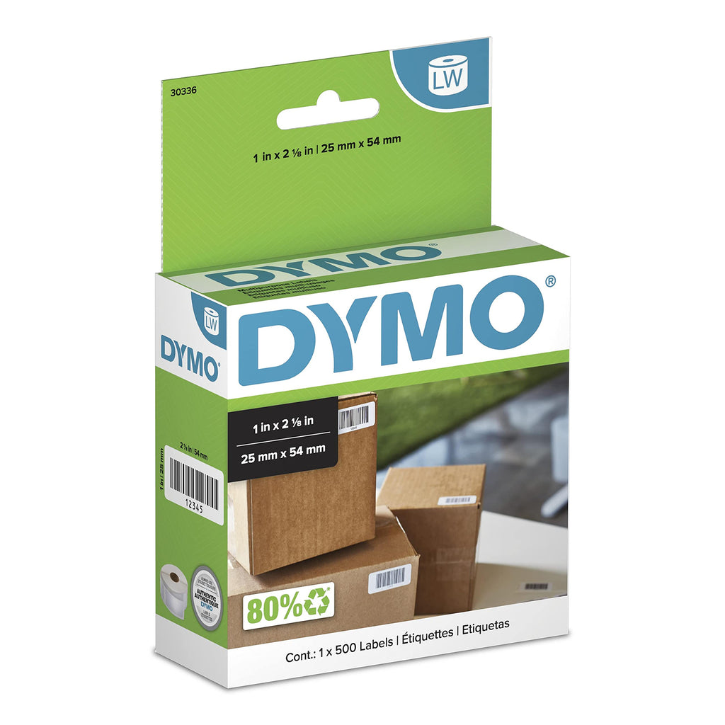 [Australia - AusPower] - DYMO LW Multi-Purpose Labels for LabelWriter Label Printers, White, 1'' x 2-1/8'', 1 roll of 500 (30336) Multipurpose Labels 