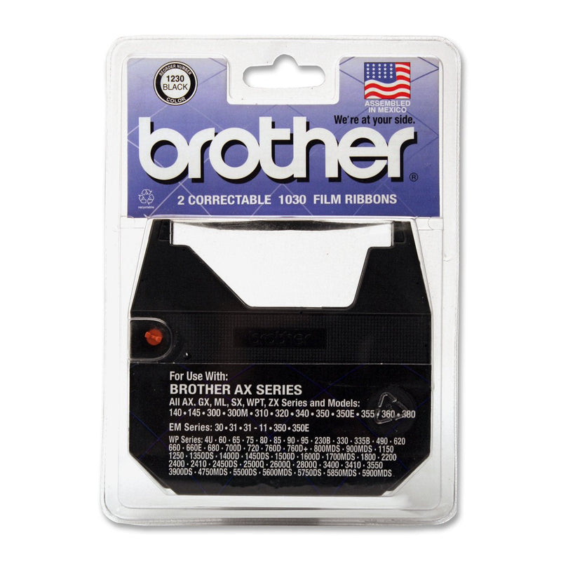 [Australia - AusPower] - Brother 1030 Correctable Ribbon for Daisy Wheel Typewriter (2 Ribbons) 2 Pack 