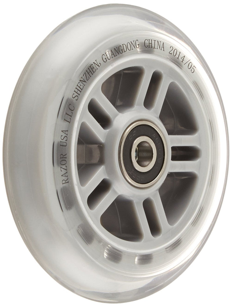 [Australia - AusPower] - Razor Scooter Replacement Wheels Set with Bearings Clear 