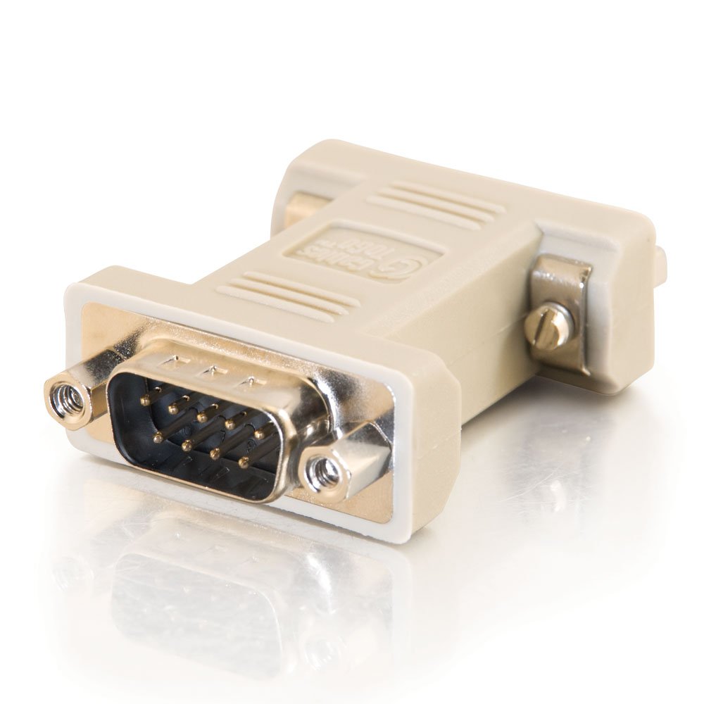 [Australia - AusPower] - C2G 08075 DB9 Male to DB9 Female Serial RS232 Null Modem Adapter, Beige 