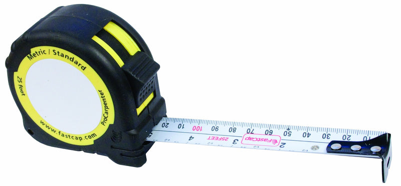 [Australia - AusPower] - Laserjamb - PMS-25 LaserJamb ProCarpenter PMS25 Pad Metric Standard Tape Measure Black rubber case, yellow accent 