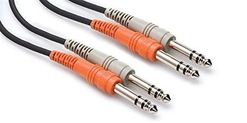 [Australia - AusPower] - Hosa CSS-204 Dual 1/4" TRS to Dual 1/4" TRS Stereo Interconnect Cable, 4 Meters 13.1 Feet 