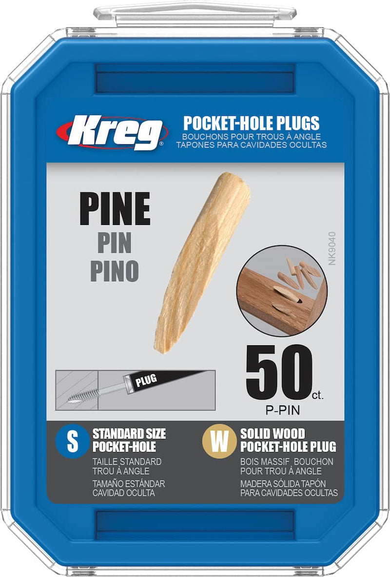 [Australia - AusPower] - Kreg P-PIN Solid-Wood Pocket-Hole Plugs - Pine - 50 Count (1 Pack) 1 