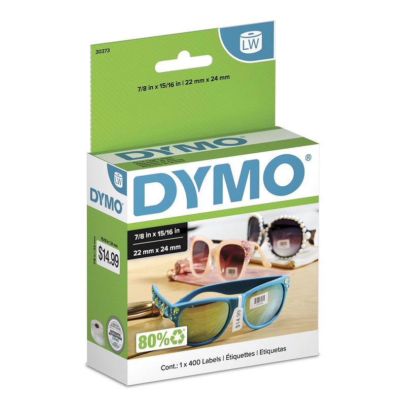 [Australia - AusPower] - DYMO LW 2-Up Price Tag Labels for LabelWriter Label Printers, White, 15/16'' x 7/8'', 1 Roll of 400 15/16" x 7/8" 