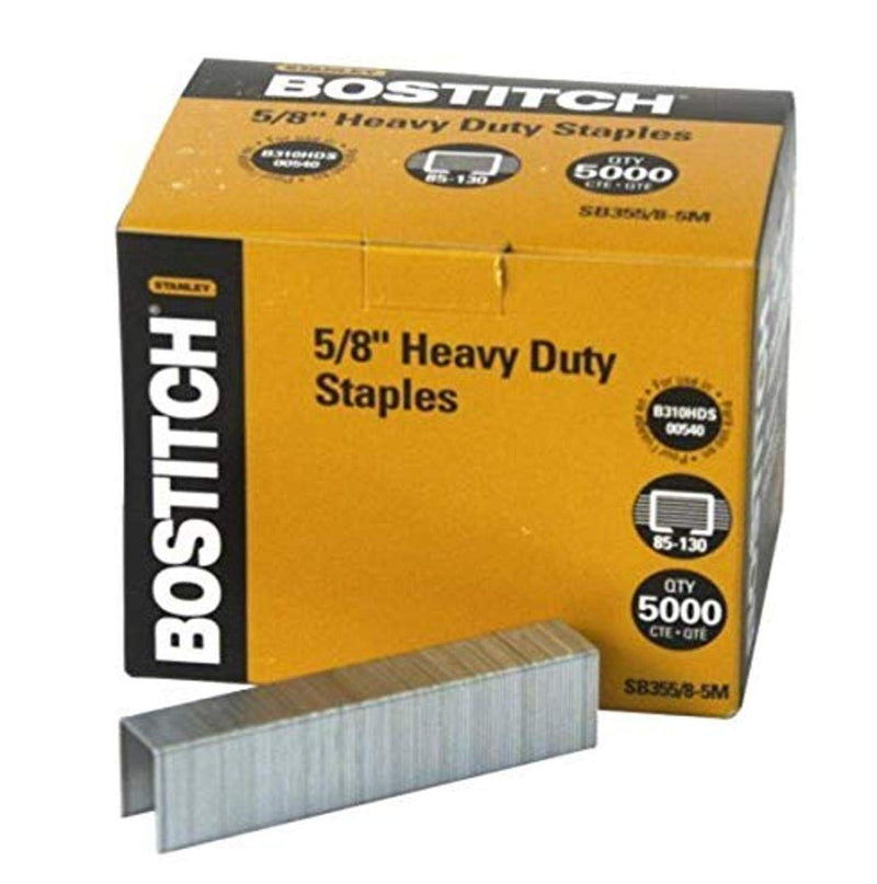 [Australia - AusPower] - Bostitch Heavy Duty Premium Staples, Staples 85-130 Sheets, 5/8" - 5,000 Staples (SB353/8-5M) 