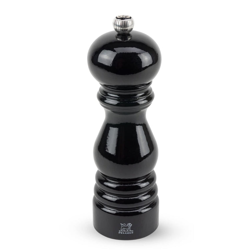 [Australia - AusPower] - Peugeot - Paris Manual Pepper Mill - Adjustable Grinder - Beechwood, Gloss Black 