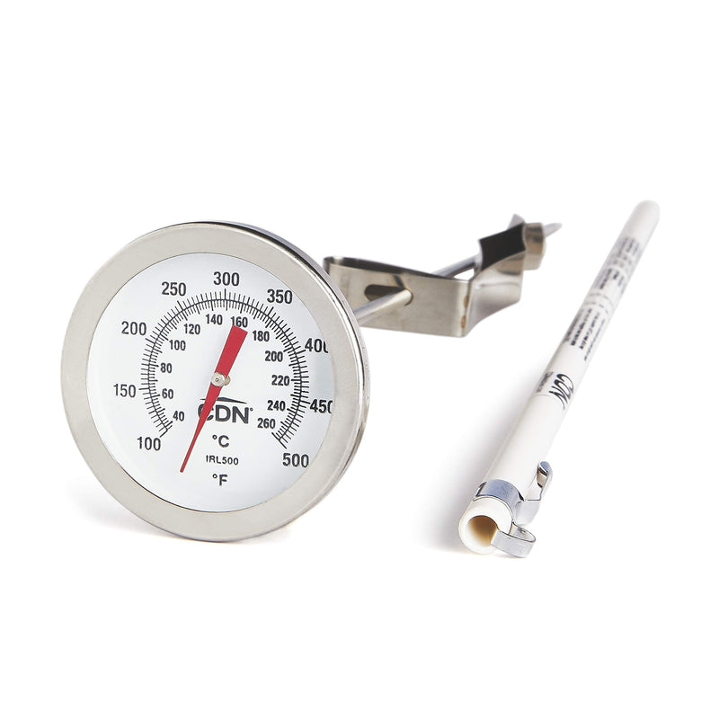 [Australia - AusPower] - CDN IRL500 Long Stem Fry Thermometer – 12",Silver 