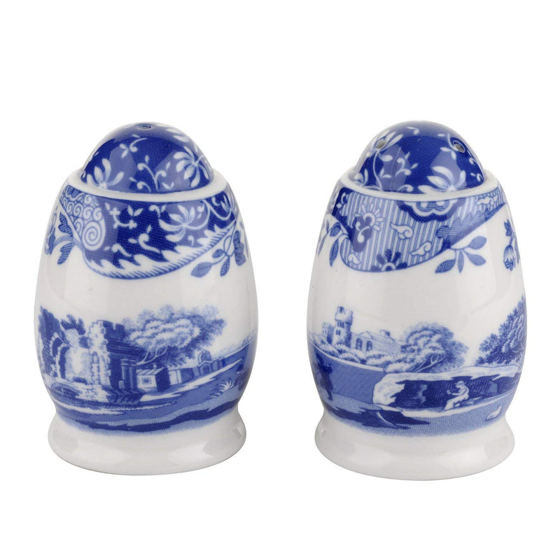 [Australia - AusPower] - Spode Blue Italian Salt and Pepper Shakers 