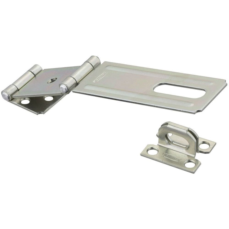 [Australia - AusPower] - National Hardware N103-291 V34 Double Hinge Safety Hasp in Zinc plated, 4-1/2" 4 Inch - 1/2 Inch 