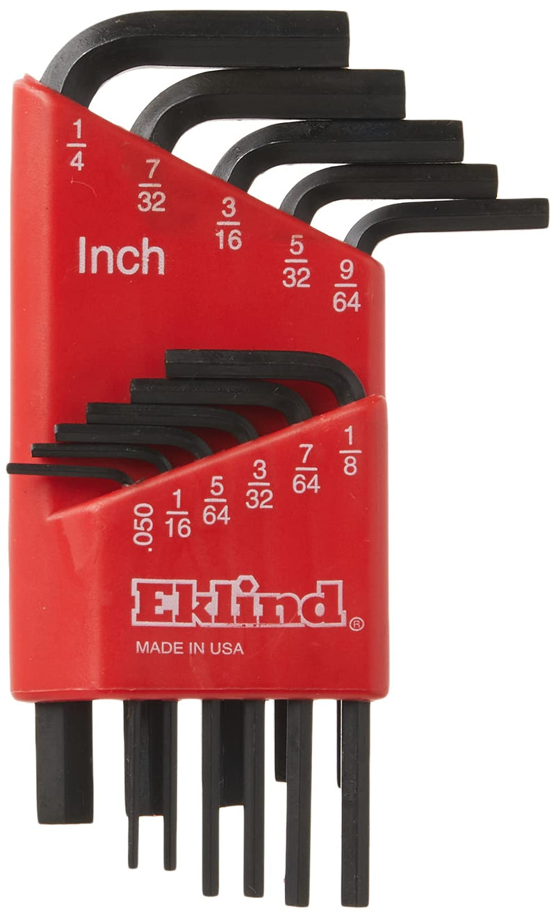 [Australia - AusPower] - EKLIND 10111 Hex-L Key allen wrench - 11pc set SAE Inch Sizes .050-1/4 Short series 