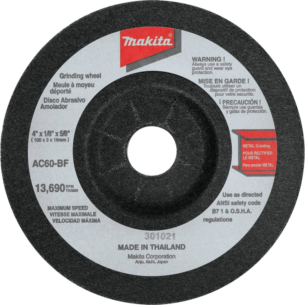 [Australia - AusPower] - Makita 741404-0CP 4-Inch Flex Wheel #60, 10-Pack 