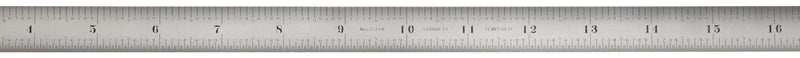 [Australia - AusPower] - Starrett C331-150 Full Flexible Steel Rule With Millimeter And Inch Graduations, 150mm Length, 12mm Width, 0.4mm Thickness 