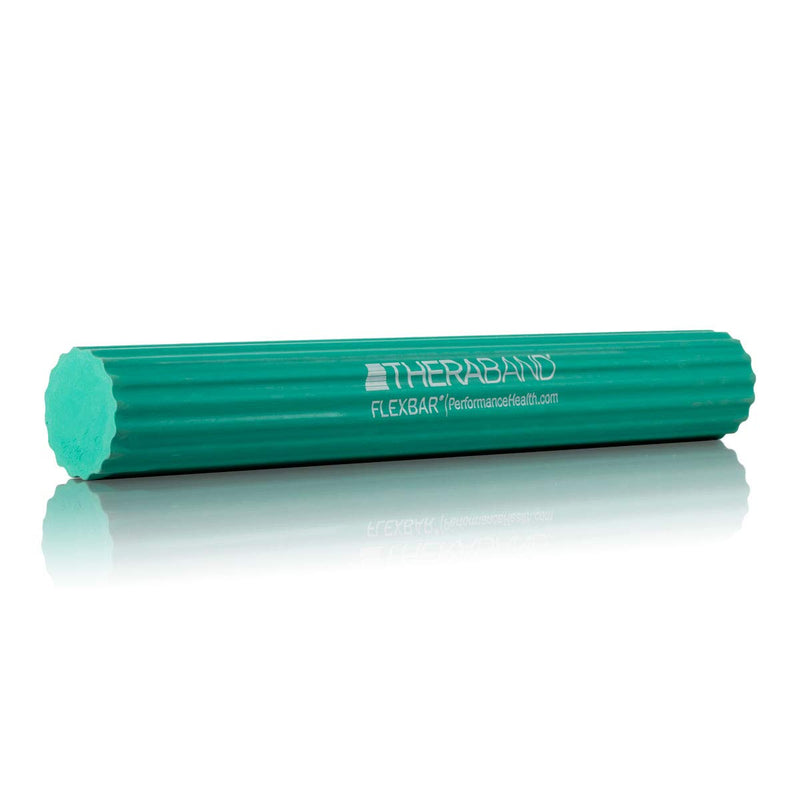 [Australia - AusPower] - TheraBand FlexBar Resistance Bar For Improving Grip Strength, Tennis Elbow, Golfers Elbow, Tendonitis Green - Medium 