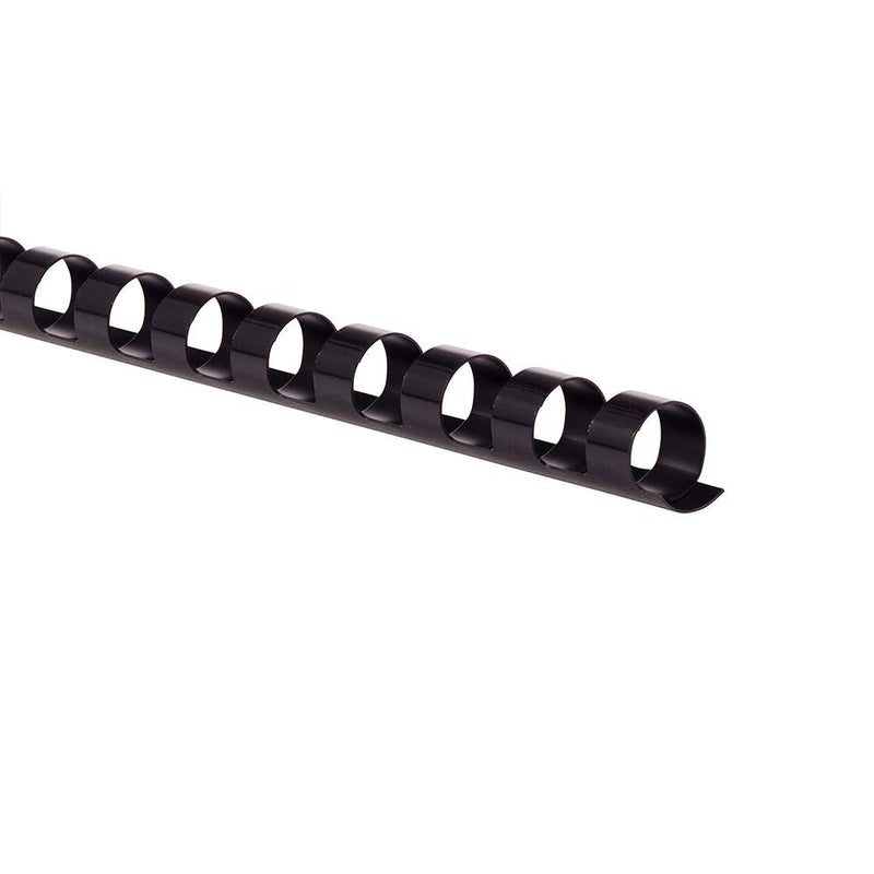 [Australia - AusPower] - GBC Binding Spines/Spirals/Coils, 3/8" Diameter, 55 Sheet Capacity, CombBind, Black, 100 Pack (4000044) 