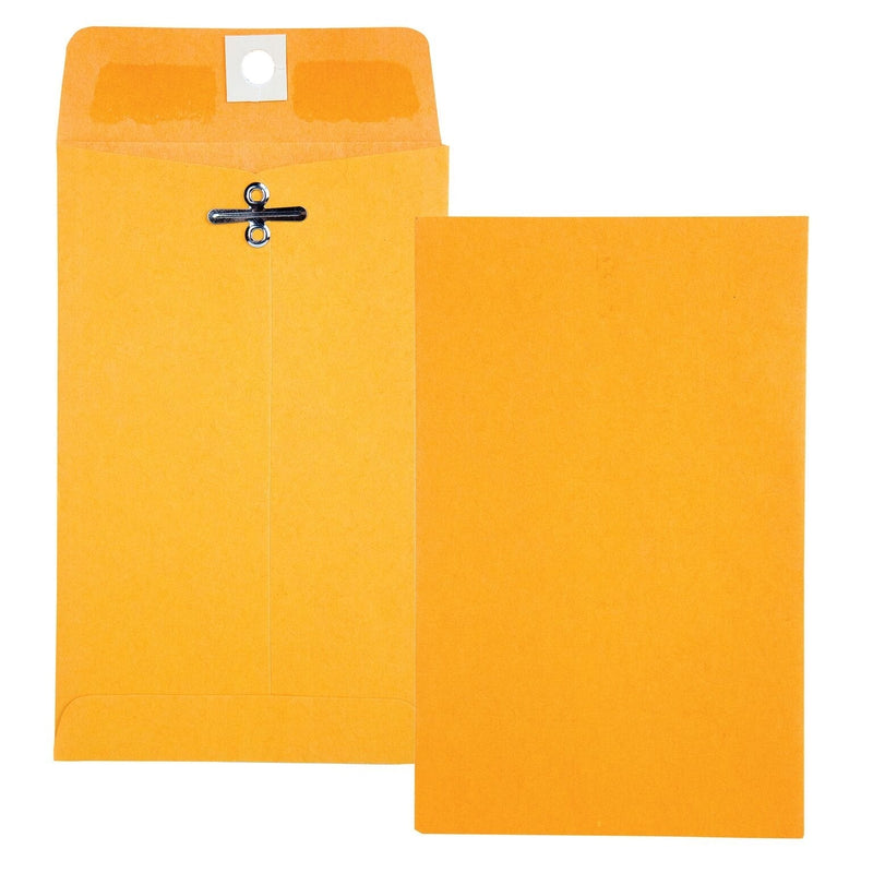 [Australia - AusPower] - Quality Park 4 x 6-3/8 Clasp Envelopes, Clasp and Gummed Closures for Storing or Mailing, 28 lb Kraft, 100 per Box (QUA37815) 4 x 6.375 Inches Standard Packaging 