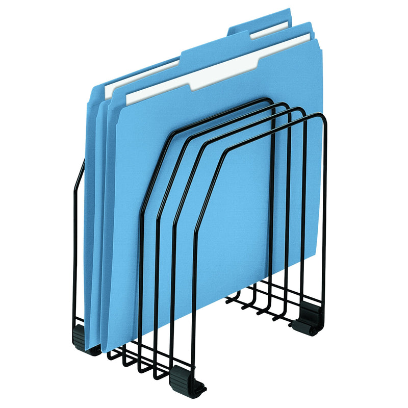 [Australia - AusPower] - Fellowes Workstation Black Wire Rack 7-Section File Organizer (68112) 
