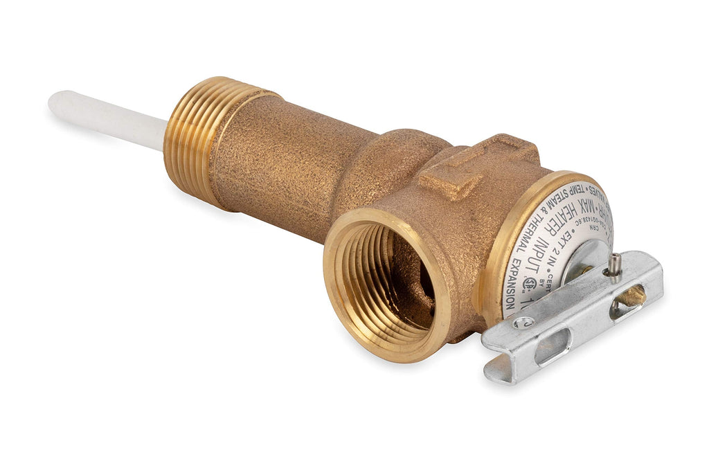 [Australia - AusPower] - Camco 10493 3/4" Temperature and Pressure Relief Valve with 4" Epoxy-Coated Probe - Extended Shank 
