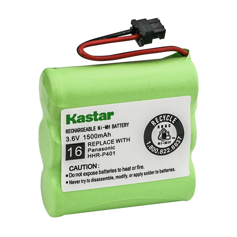 [Australia - AusPower] - Kastar Battery Replacement for Panasonic HHR-P401 HHR-P401A KX-TG2400 KX-TG2500 KX-TG2550 KX-TG2560 KX-TG2570 KX-TG2650 KX-TG2670 KX-TG2680 KX-TG2690 and Radio Shack 23-897 23270 439001 439008 439009 