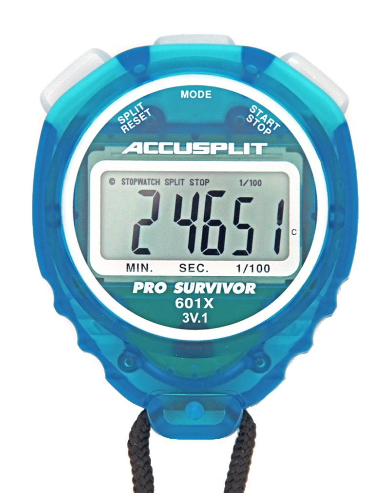 [Australia - AusPower] - ACCUSPLIT Pro Survivor - A601X Stopwatch, Clock, Extra Large Display Aqua 