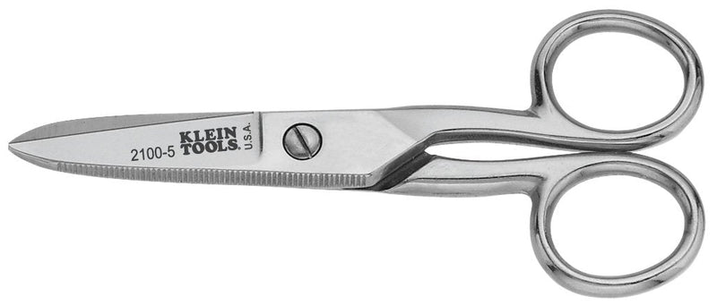 [Australia - AusPower] - Klein Tools 2100-5 Electrician Scissors for Heavy-Duty Cutting, Corrosion Resistant, 5-1/4-Inch 