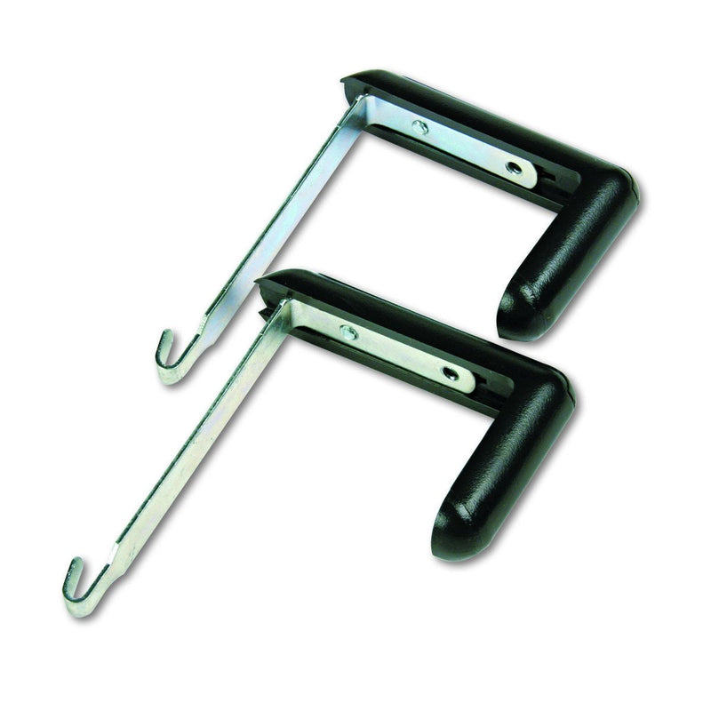 [Australia - AusPower] - Quartet 7502 Adjustable Aluminum Hangers for Panels 1-1/2-3 Thick, Black, 2/Set, Aluminum;black 
