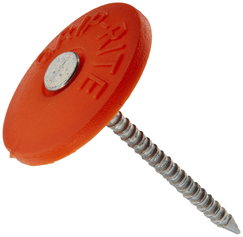 [Australia - AusPower] - Grip Rite 112PRCAP1 1 lb Round Plastic Cap Grip-Cap Nail, 1-1/2" 