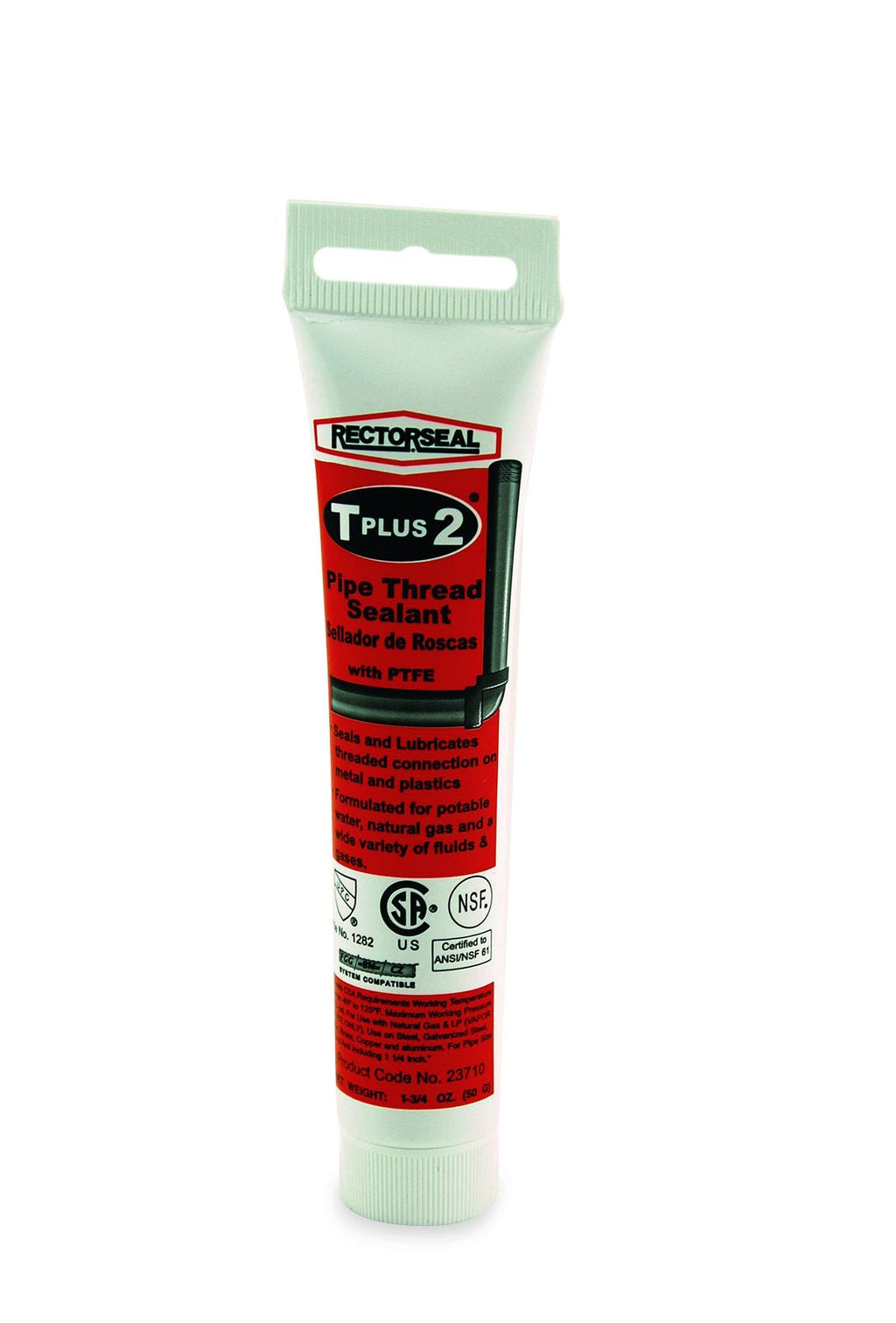 [Australia - AusPower] - Rectorseal 23710 1-3/4-Ounce Tube T Plus  Pipe Thread Sealant , White 