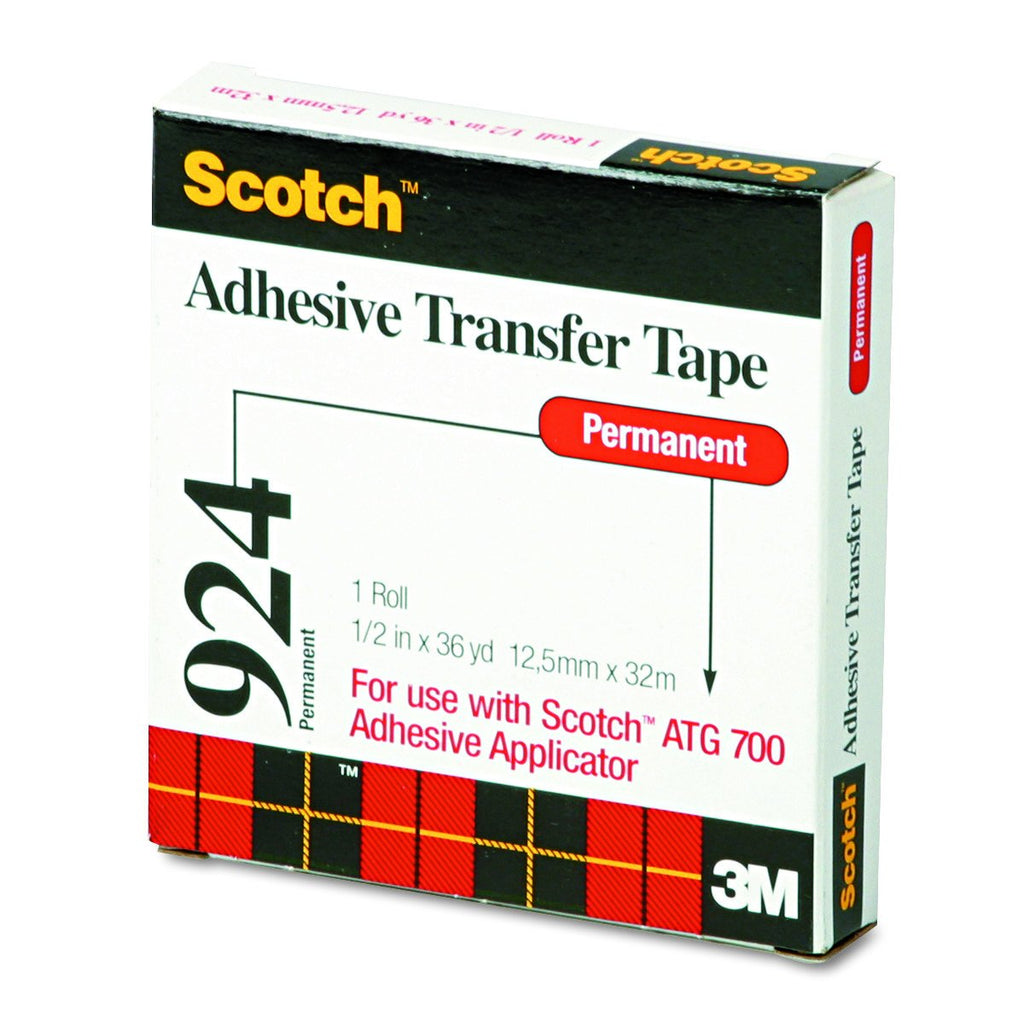 [Australia - AusPower] - Scotch - 21200058653 ATG Adhesive Transfer Tape 924 Clear, 0.50 in x 36 yd 2.0 mil (Pack of 1) 