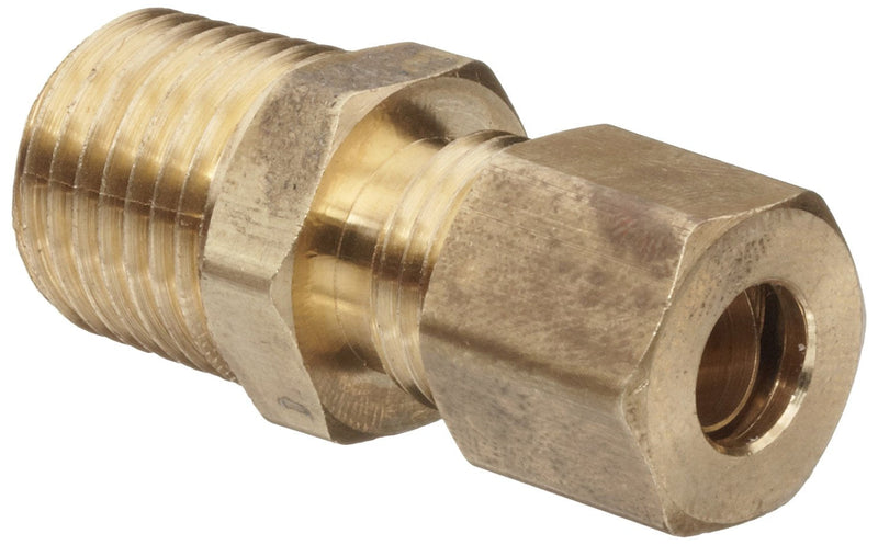 [Australia - AusPower] - Anderson Metals-50068-0502 Brass Tube Fitting, Connector, 5/16" Compression x 1/8" Male Pipe 5/16" Compression x 1/8" NPT Male 