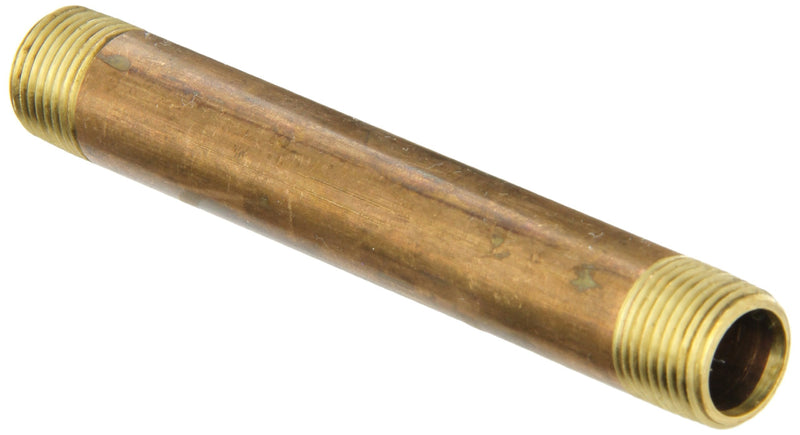 [Australia - AusPower] - Anderson Metals - 38300-0645 38300 Lead Free Red Brass Pipe Fitting, Nipple, 3/8" x 3/8" NPT Male, 4-1/2" Length 3/8 Inch 