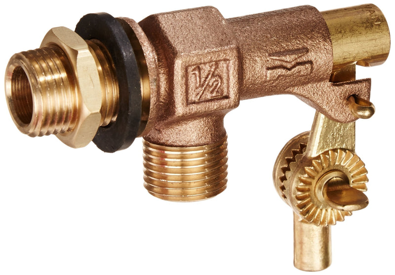 [Australia - AusPower] - Mueller Industries 109-813 Tank Float Valve, 1/2 Inlet X Male Outlet, 1/2-Inch, Bronze 