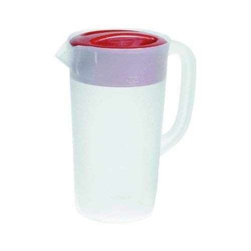 [Australia - AusPower] - RUBBERMAID Covered Pitcher 2.25 qt - White with Red Cover 1-Pack 