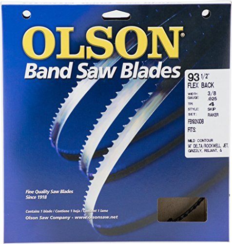 [Australia - AusPower] - Olson Saw FB19293DB 3/8 by 0.025 by 93-1/2-Inch HEFB Band 4 TPI Skip Saw Blade Alloy Steel 