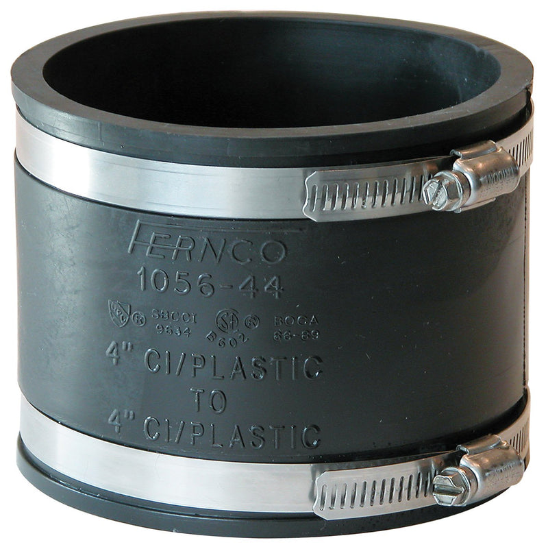 [Australia - AusPower] - Fernco 1056-44 Flexible Pipe Coupling 4” CI/Plastic/Steel to 4” CI/Plastic/Steel 