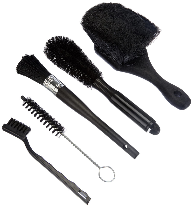 [Australia - AusPower] - Finish Line Easy-Pro 5 Piece Brush Set Precision Cleaning Kit One Size Black 