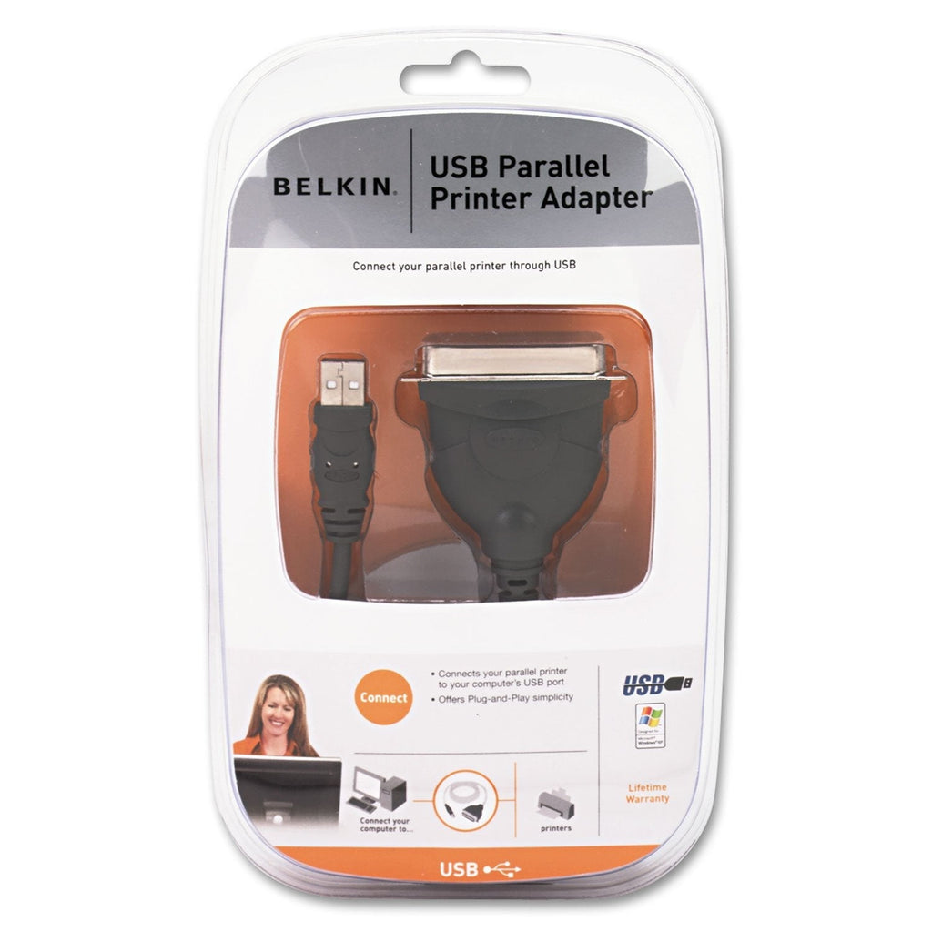 [Australia - AusPower] - Belkin F5U002V1 USB Parallel Printer Adapter 