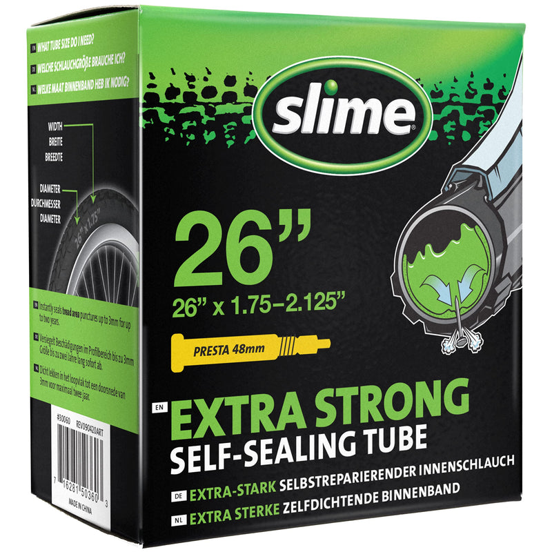 [Australia - AusPower] - Slime Self-Healing 26/1.75-2.125 Bicycle Tube with Presta Valve 1 