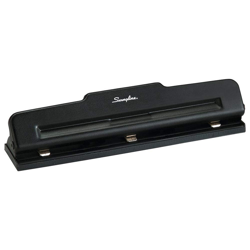 [Australia - AusPower] - Swingline 2-3 Hole Punch, Semi-Adjustable, Light Duty Hole Puncher, 10 Sheet Punch Capacity, Black (74015) 