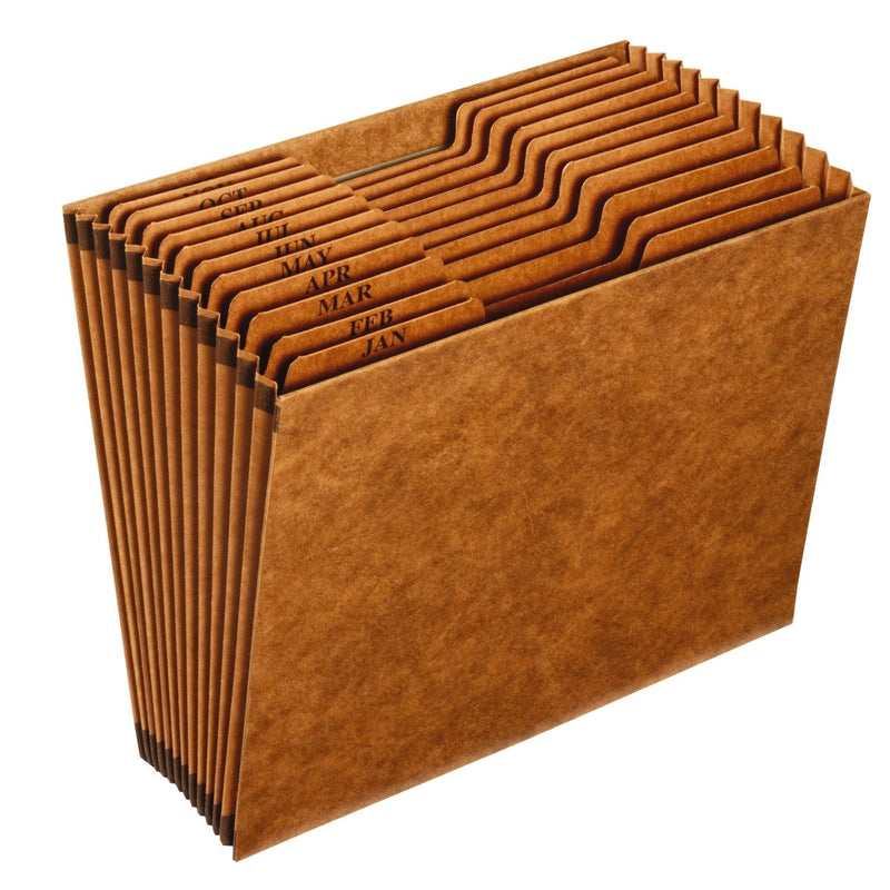 [Australia - AusPower] - Globe-Weis PFXR217MHD /Pendaflex Heavy-Duty Expanding File, Open Top, 12 Pockets, Monthly Index, Letter Size, Brown (R217MHD) 