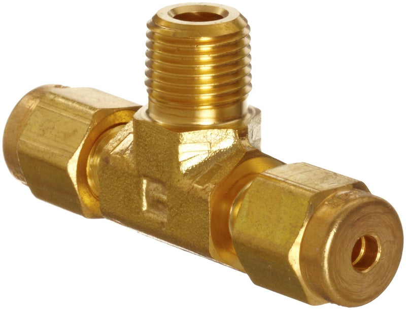 [Australia - AusPower] - Parker A-Lok 6MBT6N-B Brass Compression Tube Fitting, Branch Tee, 3/8" Tube OD x 3/8" NPT Male x 3/8" Tube OD 3/8" x 3/8" NPT Male x 3/8" 
