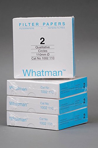 [Australia - AusPower] - Whatman 1002110 Quantitative Filter Paper Circles, 8 Micron, 21 s/100mL/sq inch Flow Rate Grade 2, 110mm Diameter (Pack of 100) 