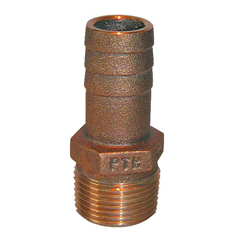 [Australia - AusPower] - GROCO 1-1/2 NPT x 1-1/2 ID Bronze Pipe to Hose Straight Fitting 