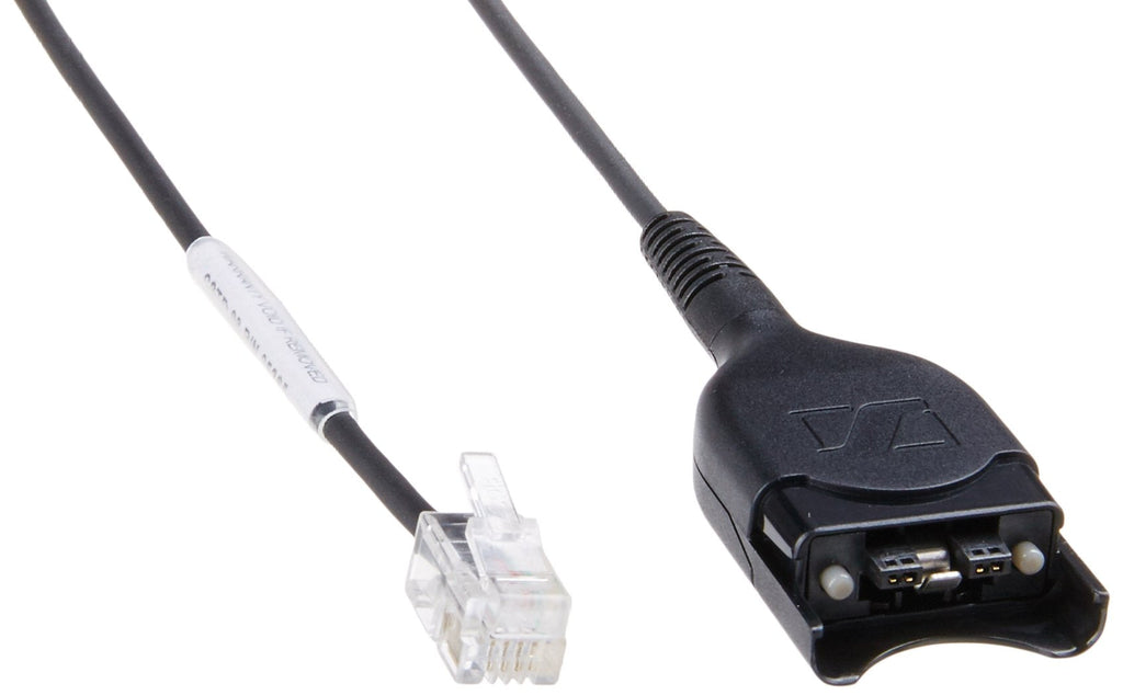 [Australia - AusPower] - Sennheiser Enterprise Solutions CSTD 08 (005365) Standard Headset Connection Cable, Easy Disconnect to Modular Plug RJ 9, Coiled Cord, Code 08. for Direct Connection of Specific Phones 