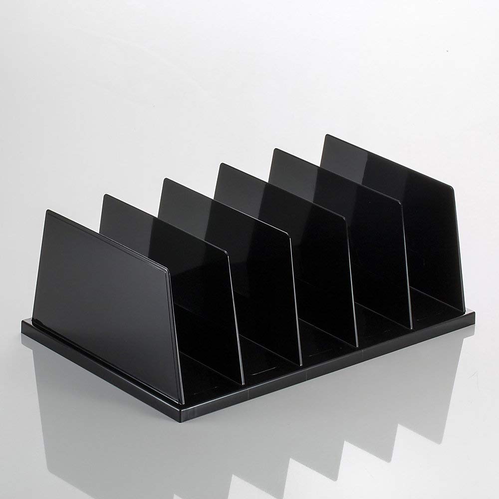 [Australia - AusPower] - Officemate Large Sorter, 5 Compartments, 9 x 13 1/2 x 5 Inches, Black (21222) 