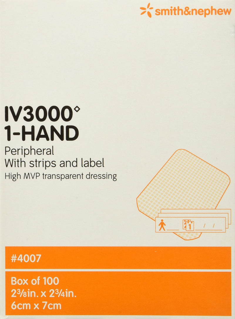 [Australia - AusPower] - Smith & Nephew IV 3000 1-Hand Transparent Dressing, 100 Count 