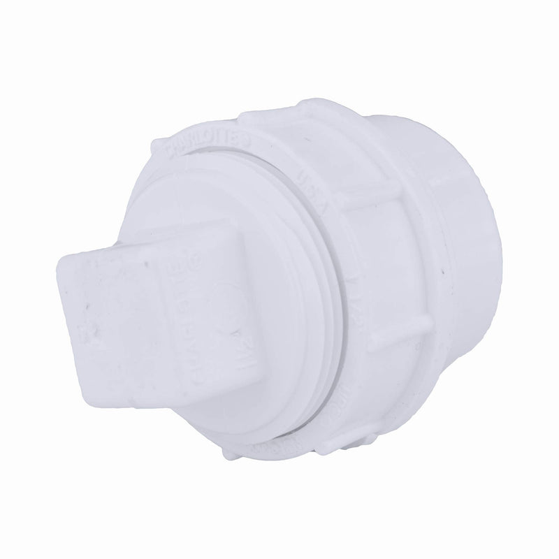 [Australia - AusPower] - CHARLOTTE PIPE 1 1/2 DWV FTG C/O ADAPTER W/CO PLUG DWV (DRAIN, WASTE AND VENT) ( 1 Unit Piece ) 1 1/2 Inch ( EACH qty: 1 ) White 